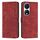 Custodia per telefono in pelle con motivo a strisce Skin Feel per Honor X7b con cordino (rosso) Custodia per telefono in pelle con motivo a strisce Skin Feel per Honor X7b con cordino (rosso)