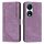 Custodia per telefono in pelle con motivo a strisce Skin Feel per Honor X7b con cordino (viola) Custodia per telefono in pelle con motivo a strisce Skin Feel per Honor X7b con cordino (viola)