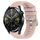 Per Huawei Watch GT3 46mm 22mm Cinturino in silicone morbido a tinta unita (rosa) Per Huawei Watch GT3 46mm 22mm Cinturino in silicone morbido a tinta unita (rosa)