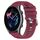 Per Amazfit GTR 3 Pro cinturino in silicone morbido tinta unita da 22 mm (rosso vino) Per Amazfit GTR 3 Pro cinturino in silicone morbido tinta unita da 22 mm (rosso vino)