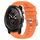 Per Amazfit 3 22mm cinturino in silicone morbido tinta unita (arancione)