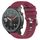 Per cinturino in silicone morbido tinta unita Amazfit GTR 47mm 22mm (rosso vino)