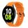 Per Samsung Galaxy Watch 5 40mm 20mm Cinturino in silicone morbido a tinta unita (arancione) Per Samsung Galaxy Watch 5 40mm 20mm Cinturino in silicone morbido a tinta unita (arancione)