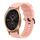 Per Garminmove Luxe 20mm cinturino in silicone morbido a tinta unita (rosa)
