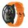 Per Xiaomi MI Watch Color 22mm Cinturino in silicone morbido a tinta unita (arancione) Per Xiaomi MI Watch Color 22mm Cinturino in silicone morbido a tinta unita (arancione)