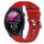 Per Garmin Forerunner 255S 18mm cinturino in silicone a tinta unita (rosso) Per Garmin Forerunner 255S 18mm cinturino in silicone a tinta unita (rosso)