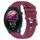 Per Garmin Forerunner 255S 18mm cinturino in silicone a tinta unita (rosso vino)