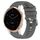 Per Garminmove3S 18mm cinturino in silicone a tinta unita (grigio scuro)