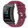 Per Huawei Band B5 18mm Cinturino in silicone a tinta unita (rosso vino)
