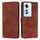 Per OPPO Reno11 F Skin Feel Custodia per telefono in pelle goffrata a cuore con cordino lungo (marrone) Per OPPO Reno11 F Skin Feel Custodia per telefono in pelle goffrata a cuore con cordino lungo (marrone)