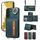 Per Samsung Galaxy S22+ 5G Borsa a portafoglio con tracolla Custodia ad anello in pelle per telefono (verde) Per Samsung Galaxy S22+ 5G Borsa a portafoglio con tracolla Custodia ad anello in pelle per telefono (verde)