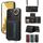 Per Samsung Galaxy S22+ 5G Borsa a tracolla con portafoglio Porta anello Custodia in pelle per telefono (Nero) Per Samsung Galaxy S22+ 5G Borsa a tracolla con portafoglio Porta anello Custodia in pelle per telefono (Nero)