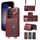 Per Samsung Galaxy S23+ 5G Borsa a portafoglio con tracolla Custodia ad anello in pelle per telefono(Rosso) Per Samsung Galaxy S23+ 5G Borsa a portafoglio con tracolla Custodia ad anello in pelle per telefono(Rosso)