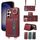 Per Samsung Galaxy S23 FE 5G Borsa a tracolla Portafoglio Porta anello Custodia in pelle per telefono(Rosso) Per Samsung Galaxy S23 FE 5G Borsa a tracolla Portafoglio Porta anello Custodia in pelle per telefono(Rosso)