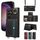 Per Samsung Galaxy S24 Ultra 5G Borsa a tracolla Portafoglio Porta anello Custodia in pelle per telefono (Nero)