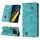 Custodia per telefono in pelle goffrata per Xiaomi Redmi K70E (verde)