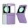 Per Samsung Galaxy Z Flip6 5G 3 in 1 Custodia opaca per PC con motivo a onde e cerniera (viola) Per Samsung Galaxy Z Flip6 5G 3 in 1 Custodia opaca per PC con motivo a onde e cerniera (viola)