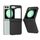 Per Samsung Galaxy Z Flip6 5G 3 in 1 Custodia opaca per PC con motivo a onde con cerniera (nera) Per Samsung Galaxy Z Flip6 5G 3 in 1 Custodia opaca per PC con motivo a onde con cerniera (nera)