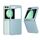 Per Samsung Galaxy Z Flip6 5G Custodia opaca per PC con motivo a onde (blu ghiaccio) Per Samsung Galaxy Z Flip6 5G Custodia opaca per PC con motivo a onde (blu ghiaccio)