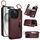 Per iPhone 15 Custodia per telefono con cerniera con doppia fibbia e texture litchi (rosso bordeaux) Per iPhone 15 Custodia per telefono con cerniera con doppia fibbia e texture litchi (rosso bordeaux)