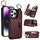 Custodia per telefono per iPhone 14 Pro Litchi Texture Zipper doppia fibbia (rosso bordeaux) Custodia per telefono per iPhone 14 Pro Litchi Texture Zipper doppia fibbia (rosso bordeaux)