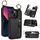 Per iPhone 13 Custodia per cellulare con cerniera con doppia fibbia e texture litchi (nera) Per iPhone 13 Custodia per cellulare con cerniera con doppia fibbia e texture litchi (nera)
