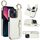 Per iPhone 13 Custodia per cellulare con cerniera con doppia fibbia e texture litchi (bianca) Per iPhone 13 Custodia per cellulare con cerniera con doppia fibbia e texture litchi (bianca)