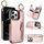 Custodia per telefono con cerniera doppia fibbia per iPhone 12 Pro Max Litchi Texture (oro rosa) Custodia per telefono con cerniera doppia fibbia per iPhone 12 Pro Max Litchi Texture (oro rosa)