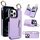 Custodia per telefono con cerniera doppia fibbia per iPhone 12 Pro Litchi Texture (viola) Custodia per telefono con cerniera doppia fibbia per iPhone 12 Pro Litchi Texture (viola)