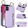 Custodia per telefono con cerniera doppia fibbia per iPhone XS Max Litchi Texture (viola) Custodia per telefono con cerniera doppia fibbia per iPhone XS Max Litchi Texture (viola)