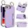 Per iPhone 8 Plus / 7 Plus Custodia per telefono con cerniera e doppia fibbia con texture litchi (viola) Per iPhone 8 Plus / 7 Plus Custodia per telefono con cerniera e doppia fibbia con texture litchi (viola)
