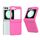 Per Samsung Galaxy Z Flip6 5G 3 in 1 Custodia per telefono con copertura totale smerigliata per PC con cerniera (rosa rosso) Per Samsung Galaxy Z Flip6 5G 3 in 1 Custodia per telefono con copertura totale smerigliata per PC con cerniera (rosa rosso)