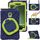 Per Samsung Galaxy Tab Active5 X300 Custodia tablet PC ibrida in silicone con supporto e tracolla (blu navy olivina) Per Samsung Galaxy Tab Active5 X300 Custodia tablet PC ibrida in silicone con supporto e tracolla (blu navy olivina)