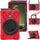 Custodia per tablet PC ibrida in silicone per Samsung Galaxy Tab Active5 X300 con supporto e tracolla (rosso) Custodia per tablet PC ibrida in silicone per Samsung Galaxy Tab Active5 X300 con supporto e tracolla (rosso)