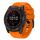 Per Garmin Fenix 7X 26mm cinturino in silicone con fibbia in acciaio tinta unita a sgancio rapido (arancione) Per Garmin Fenix 7X 26mm cinturino in silicone con fibbia in acciaio tinta unita a sgancio rapido (arancione)