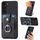 Custodia per telefono a portafoglio con carta ad anello retrò per Samsung Galaxy S22+ 5G (nera) Custodia per telefono a portafoglio con carta ad anello retrò per Samsung Galaxy S22+ 5G (nera)