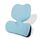 Cuscino per ufficio sedentario Cuscino per sedile in memory foam Cuscino lombare (blu)