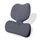 Cuscino per ufficio sedentario Cuscino per sedile in memory foam Cuscino lombare (grigio scuro) Cuscino per ufficio sedentario Cuscino per sedile in memory foam Cuscino lombare (grigio scuro)
