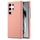 Custodia posteriore in pelle per Samsung Galaxy S24 Ultra 5G Litchi Oil Edge (rosa)