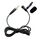Microfono lavalier a trasmissione wireless con spina filettata interna diritta da 3,5 mm, lunghezza: 1,5 m (copertura in spugna)