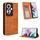 Per OPPO Reno11 F 5G / F25 Pro 5G Custodia per telefono in pelle con fibbia magnetica con texture retrò (marrone) Per OPPO Reno11 F 5G / F25 Pro 5G Custodia per telefono in pelle con fibbia magnetica con texture retrò (marrone)