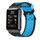Per Huawei Watch D cinturino in silicone punzonato a due colori (nero blu)
