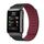 Per Huawei Watch D cinturino magnetico in silicone (nero vino rosso)