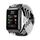Per Huawei Watch D cinturino regolabile in nylon intrecciato (nero bianco)