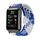 Per Huawei Watch D cinturino regolabile in nylon intrecciato (blu bianco)