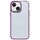 Per iPhone 13 Custodia per telefono antiurto trasparente in acrilico 2 in 1 (viola) Per iPhone 13 Custodia per telefono antiurto trasparente in acrilico 2 in 1 (viola)