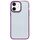 Per iPhone 12 Pro Max 2 in 1 custodia per telefono antiurto trasparente in acrilico (viola) Per iPhone 12 Pro Max 2 in 1 custodia per telefono antiurto trasparente in acrilico (viola)
