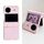 Per vivo X Flip Skin Feel PC Custodia antiurto a copertura totale (rosa)