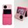 Per vivo X Flip Skin Feel PC Custodia antiurto a copertura totale (rosa + rosso) Per vivo X Flip Skin Feel PC Custodia antiurto a copertura totale (rosa + rosso)