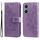 Per vivo Y03 4G Custodia per cellulare in pelle con fiori a 7 petali (viola chiaro) Per vivo Y03 4G Custodia per cellulare in pelle con fiori a 7 petali (viola chiaro)